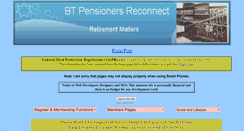 Desktop Screenshot of btpensionersreconnect.co.uk